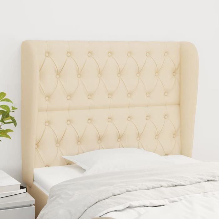 VidaXL Headboard with Ears Cream 103x23x118-128 Cm Fabric3118287