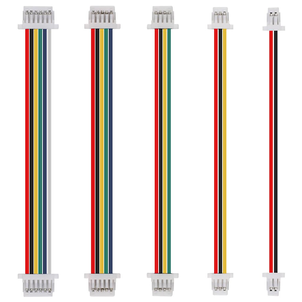 JST SH1.0 1.0mm Female To Female Jack Wire Cable Connector Double Plug JST 1.0 2/3/4/5/6 Pin Connector 28AWG Socket Terminal
