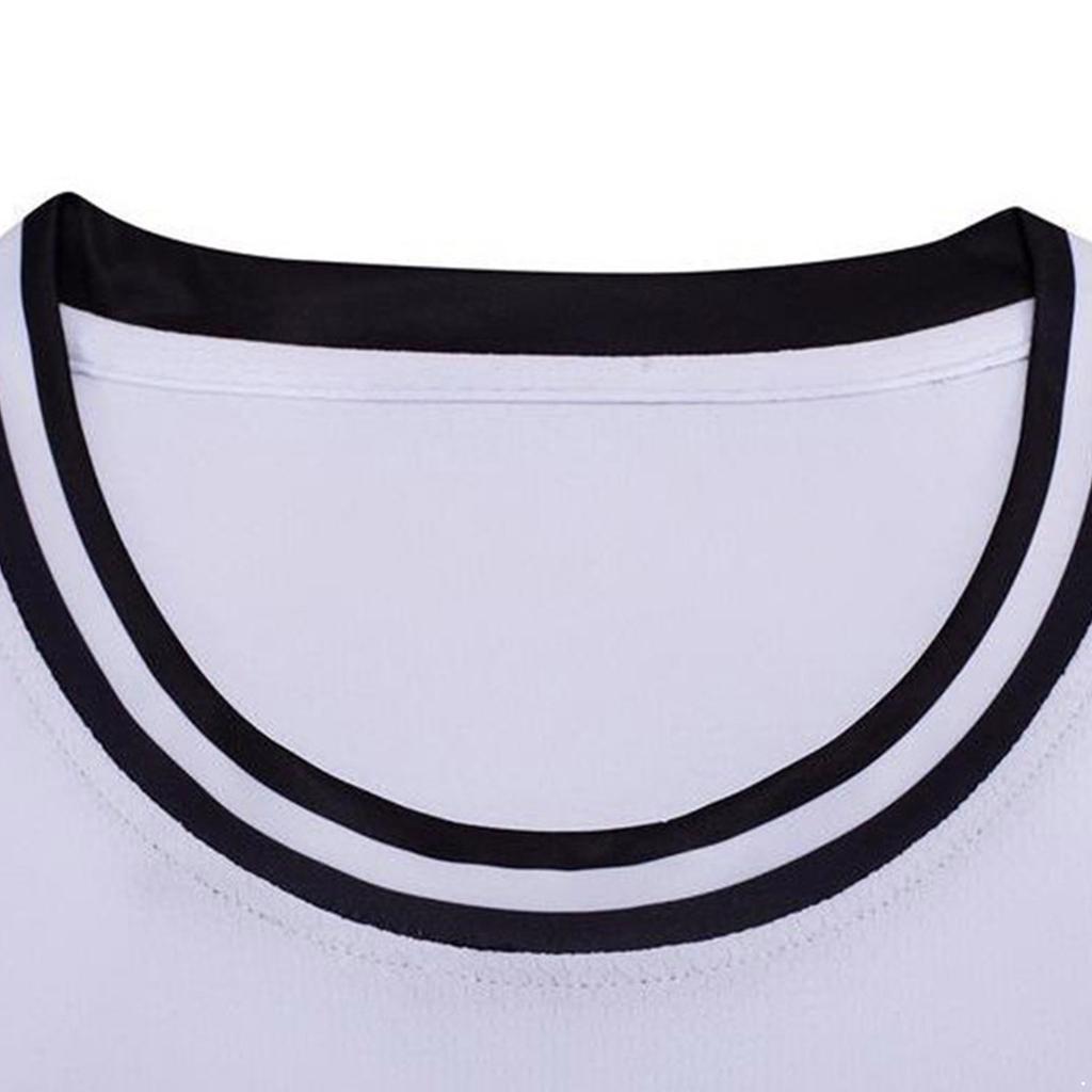 Men Sports Vest Round Neck Sleeveless T-Shirt Football Basketball Team Training Workout Exercise Tank Top