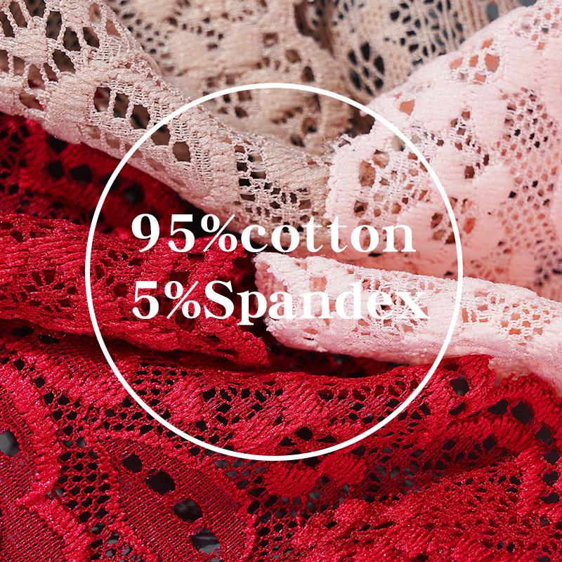 Sexy Panties Women Lace Low-waist Briefs Female Comfortable Underwear Floral Solid Lingerie Underpants M-XL Girls Panty