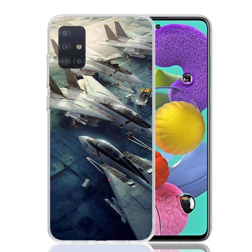 Aircraft Airplane Cool Phone Case For Samsung Galaxy A52 A32 A22 A12 A02S A50S A30S A51 A31 AA71 Note 20 Ultra 10 S10 Plus Galax