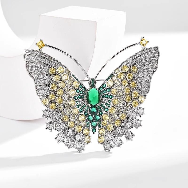 Butterfly Brooch with An Ethereal Charm, High-end Women's Exquisite and Fashionable Brooch Dress, Versatile Design Pin