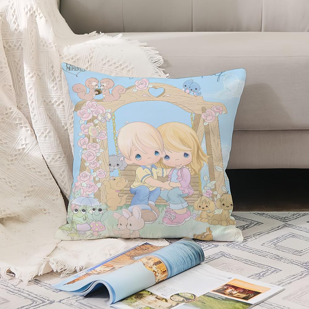 Cartoon Cute P-Precious M-Moments Pillow Case Office Cushions Suitable For Sofa Car Bedroom Decorative Cushion Cover