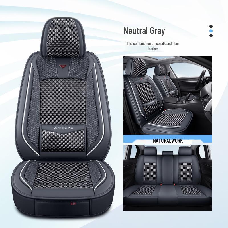 Purple Ice Silk Car Seat Cover for Cadillac & Lexus Models