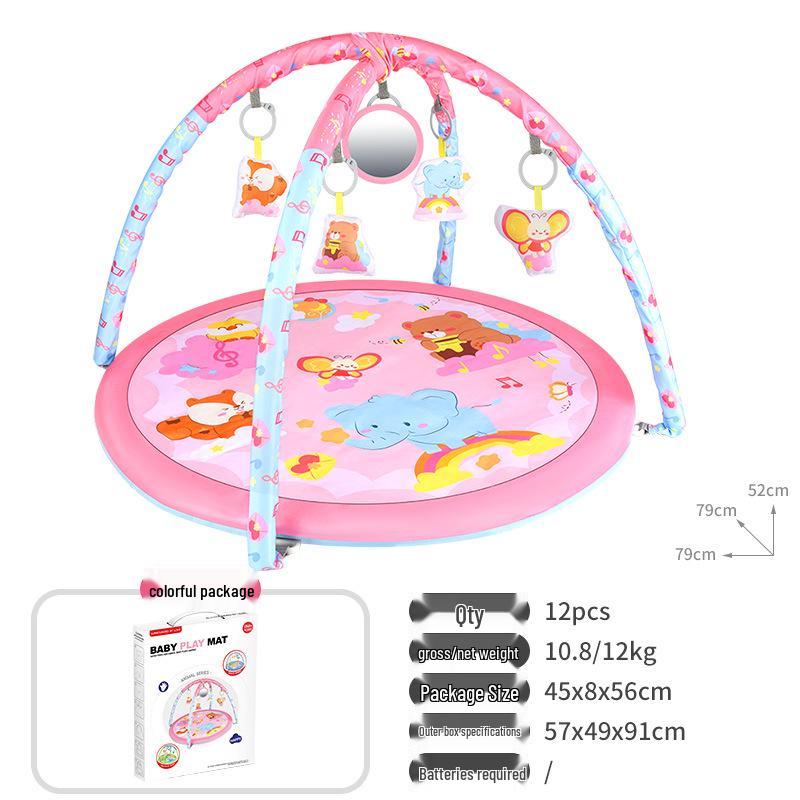 Infant Play Gym with Ocean Ball Crawling Mat for 0-1 Year Olds