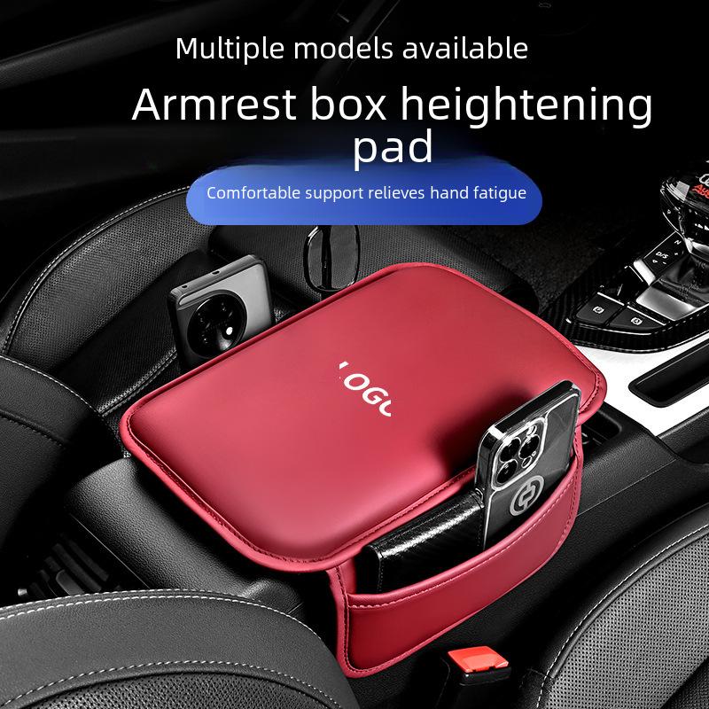 Car Memory Foam Armrest Pad - Enhanced Height & Length, Universal Fit