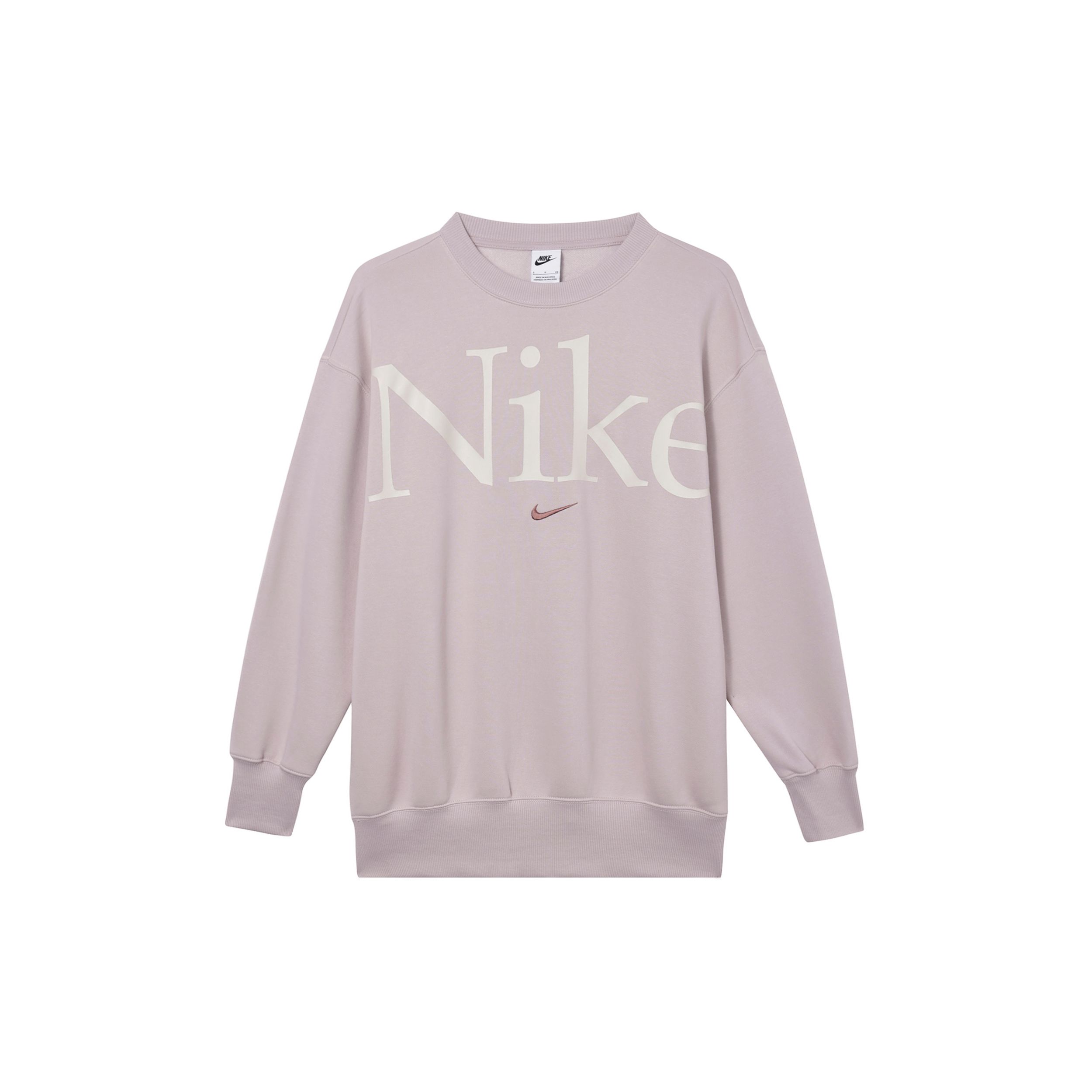 

Nike Свитшот с круглым вырезом и буквенным принтом, женские топы, розовый FN3655-019 M
