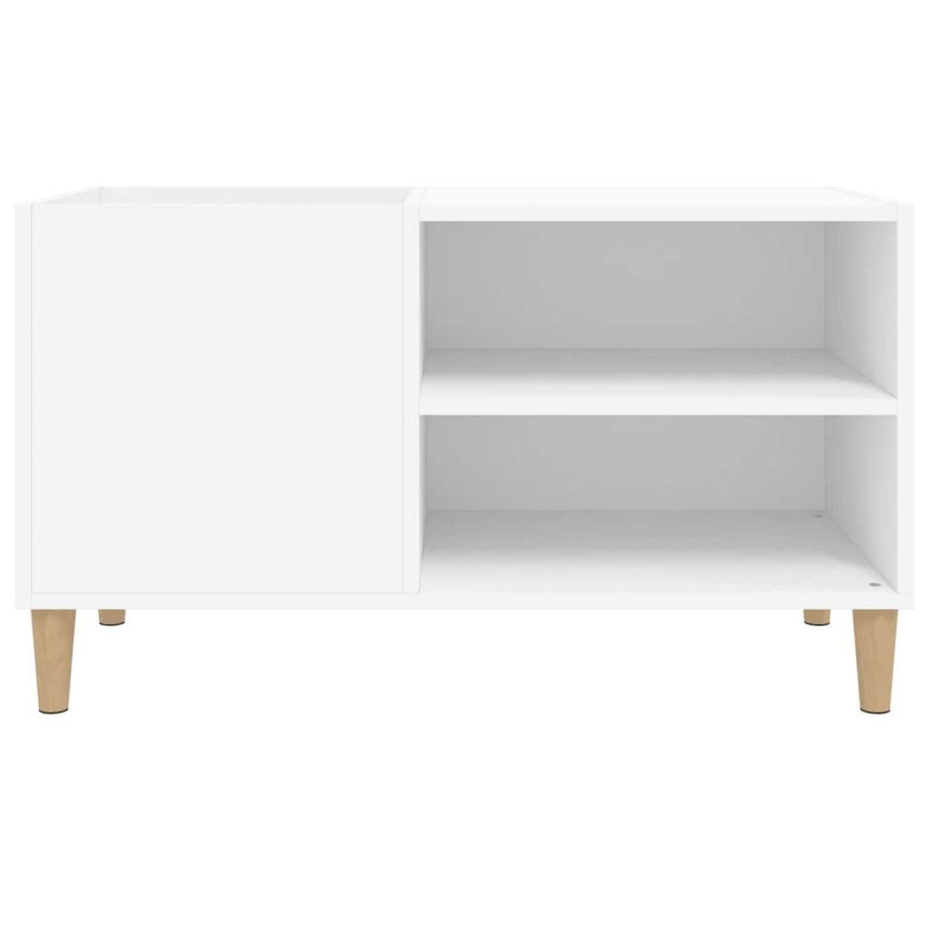 Wohnzimmer-Bücherregal Mit Abtrennung Und Stauraum, CD-/Plattenregal Mit 2 Offenen Regalen, Runder Aprikosenboden, 84,5 X 38 X 48 Cm