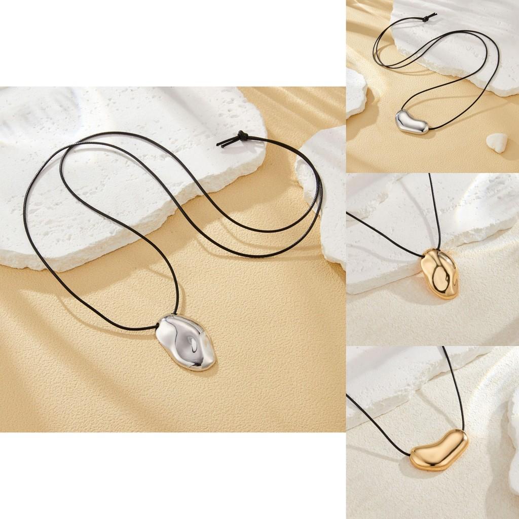 Stylish Highquality Long Sweater Necklace With Geometric Design In Trendy Gold Silver And