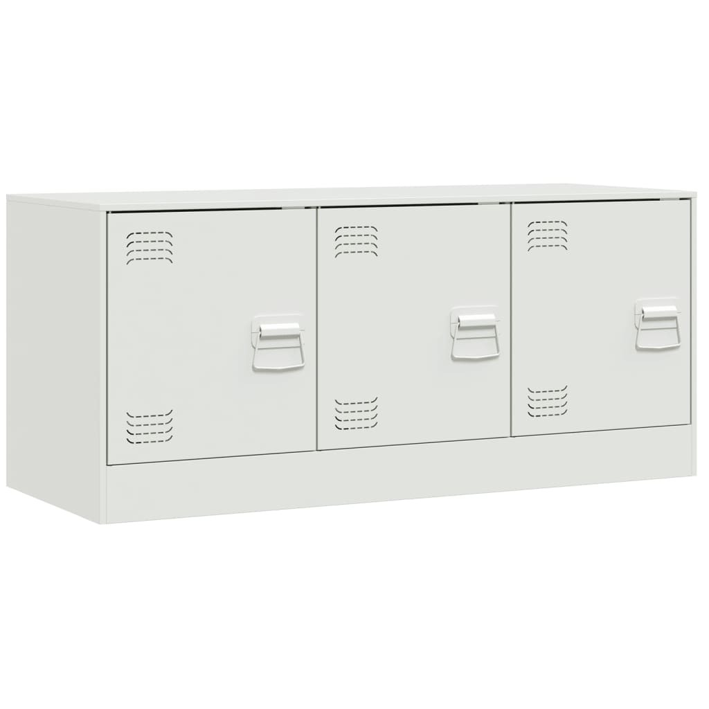 TV Stand White 99 x 39 x 44 cm Steel