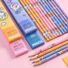 4Pcs Astronaut Cartoon Pencils Set Portable Space Theme Pencils with Eraser Head Safe Kids