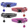Pet Collar Cat Bell Anti Slip Reflective Dog Collar Cat Necklace Cartoon Cat Head Colored Bell Dog Pet Accessory
