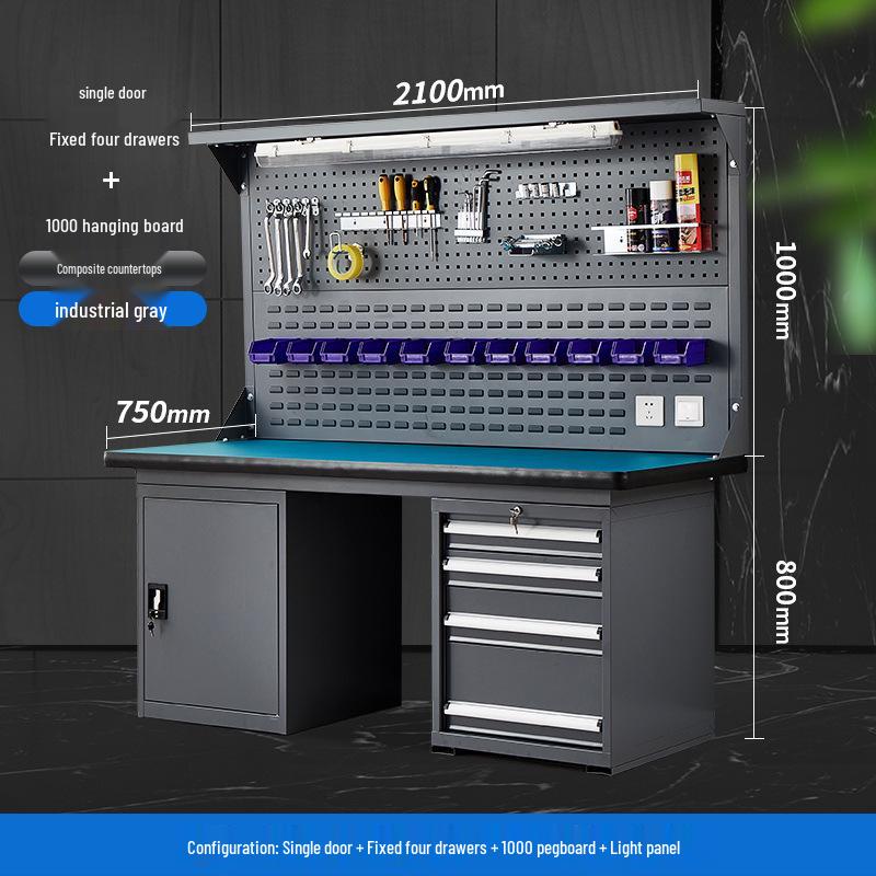 Heavy-Duty Stainless Steel Anti-Static Workbench for Laboratory and Workshop Use