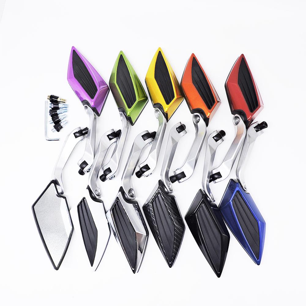 

Универсальные задние зеркала для мотоциклов, алюминиевые боковые зеркала заднего вида, мотоциклетные скутеры, зеркало заднего вида с барной стойкой