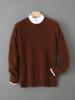 Men's High-Grade 100% Wool Round Neck Sweater - New Thick Knitwear for Autumn & Winter, Versatile Business Casual Style