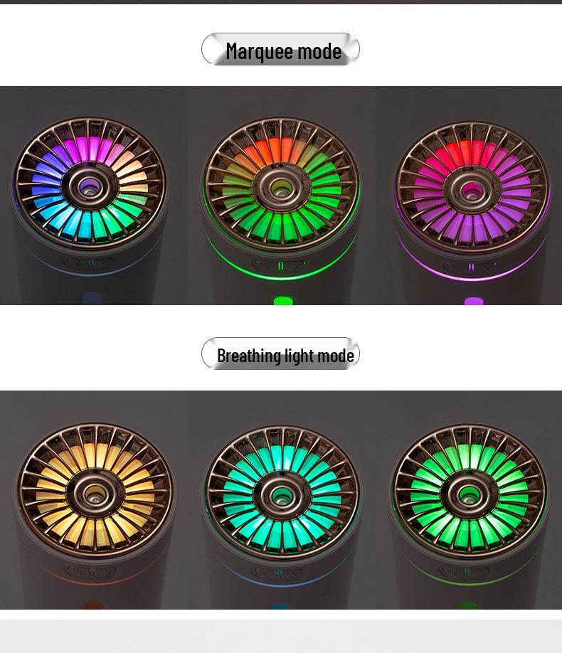 Car Humidifier & Air Purifier Aroma Diffuser with Interior Light & Odor Eliminator