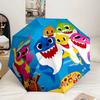 Cartoon Shark Dance Party Umbrella 8-Frame for Travel, camping, Casual Lightweight Portable Umbrella, Essential for every family Holidays Gift