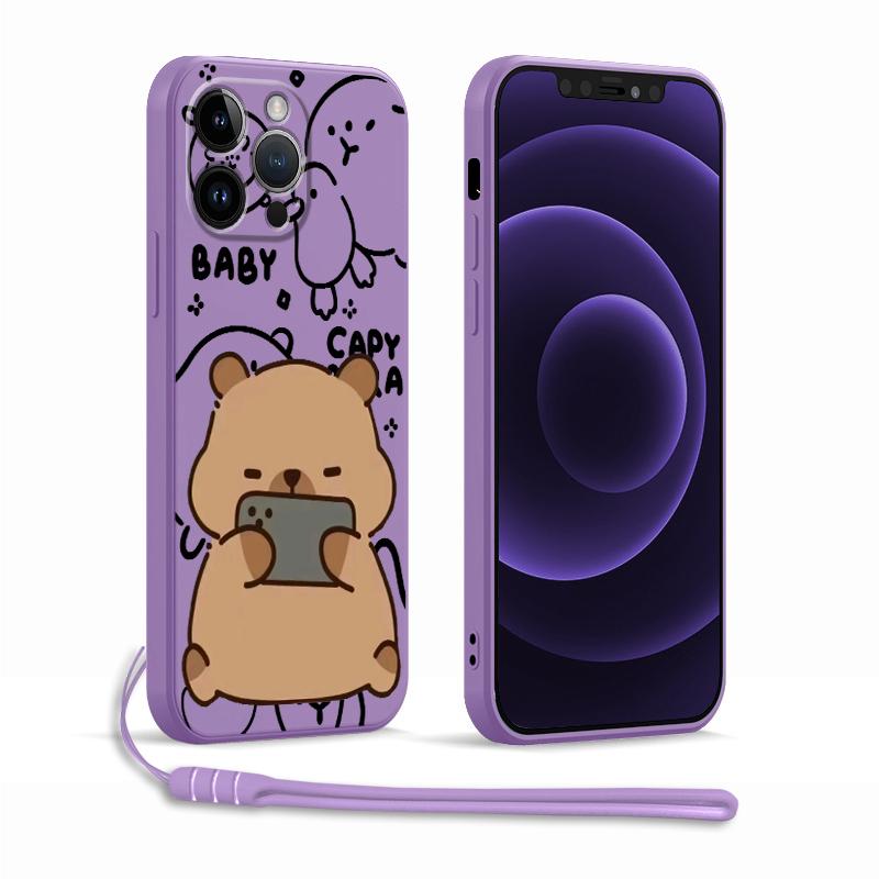 Phone Cover Case for Apple iPhone 17 Pro Max 15 12 Plus 13 Mini XS XR Air 11 16 7 8 Capybara Cute