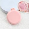 Candy Color Folding Travel Hair Comb with Mirror - For Children and Students