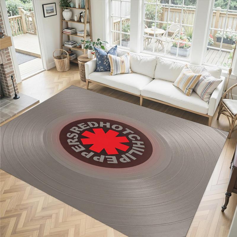 Red Hot Chili Peppers Design Kristall Samt Teppich Gemütlich Nicht?Rutschfester Teppich mit Aufdruck für Schlafzimmer Wohnzimmer Eingang