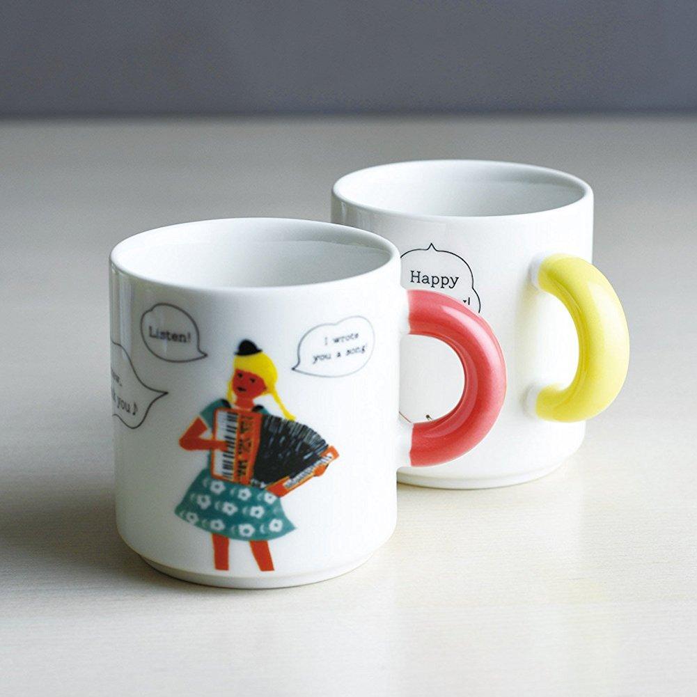 KINTO Talking Happy Birthday Yutanpo 31771 Mug, Shirane,