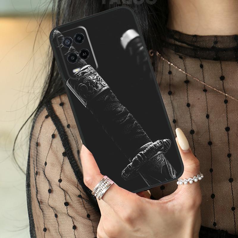 

Японский чехол-катана для Oppo A80 A60 A40 A17 A57 A77 A74 A54 A94 A78 A98 A18 A38 A58 A96 A76 A16 A15 A5 Pro OPPO A17