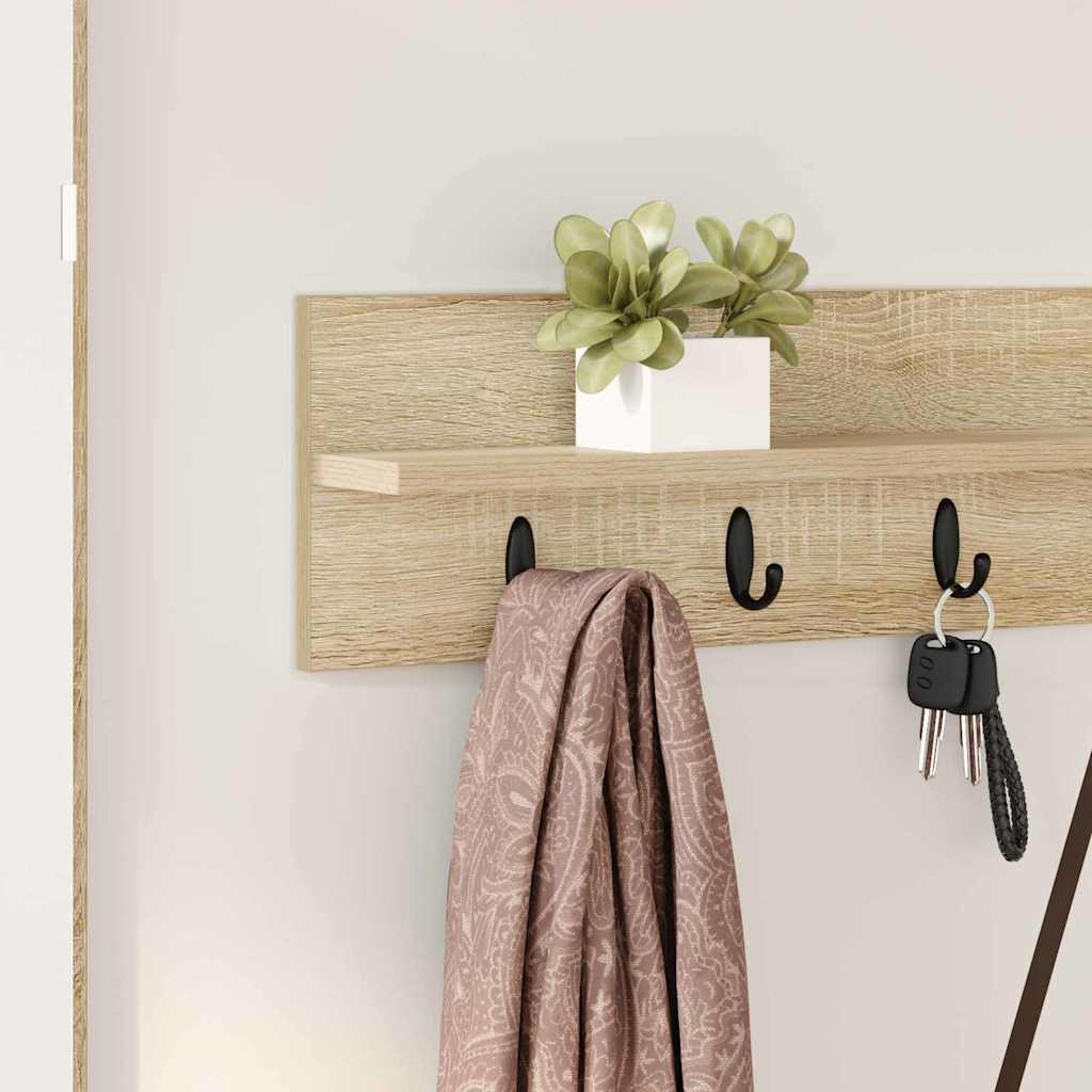 Wall Mounted Nightstand Sonoma Oak 100 x 10.5 x 18 cm