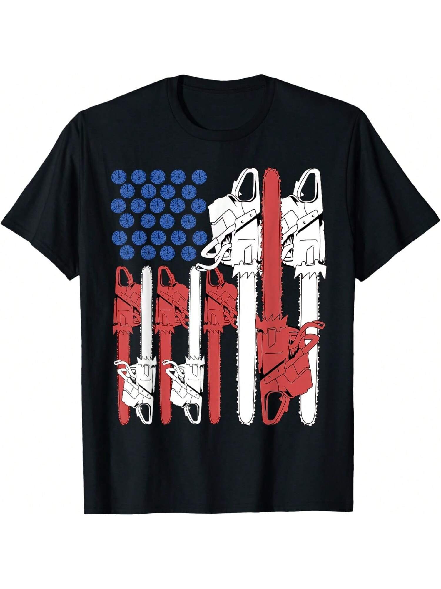 4th Of July Arborist Shirt unisex Tree Climber Dad Chainsaw T-Shirt S разноцветный