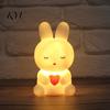 Decorative Desk Lamp for Kids Cute Animal Night Light Kids, Rabbit Bear Deer Cat Dog Birthday Gifts Boys Girls Shape LED Bedside Lamp, Soft
