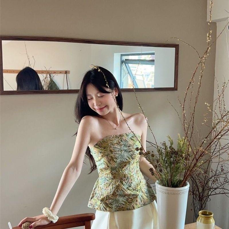 New Chinese-Style Printed Sleeveless Top and Camisole for Women, Summer 2025, Beautiful National Style