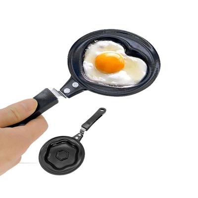Mini Sevimli Kalp Şeklinde Kızartma Tavası Kızartma Tavası Pişirme Tavası Yapışmaz Kahvaltı Tavası Aşk Omlet Tavası