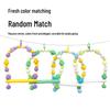 Macaron Rainbow Bird Climbing Pole & Stand Toy for Parrots and Budgies