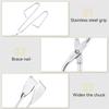 AEE4-Charcoal Tongs Tongsversatile Stick Tongs, Durable Stainless Steel BBQ Tongs, Charcoal Tongs