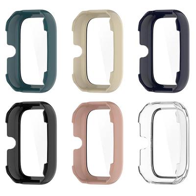 PC Watch Case with Tempered Glass Shell Cover Dustproof Watch Screen Protector Anti-Scratch for Honor Choice Haylou Watch