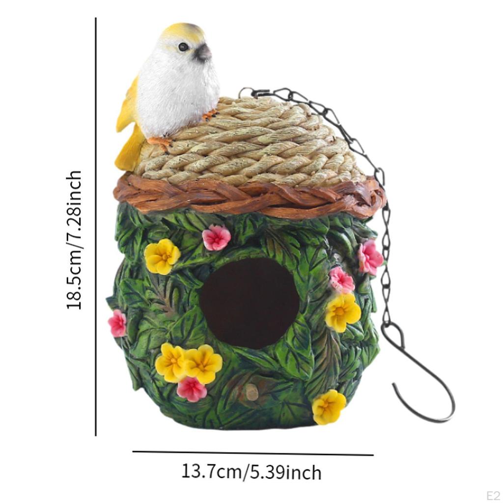 Pryskyřičná ptačí budka, hnízdo, hnízdní budka, barevné ptačí budky, dekorativní do zahrady