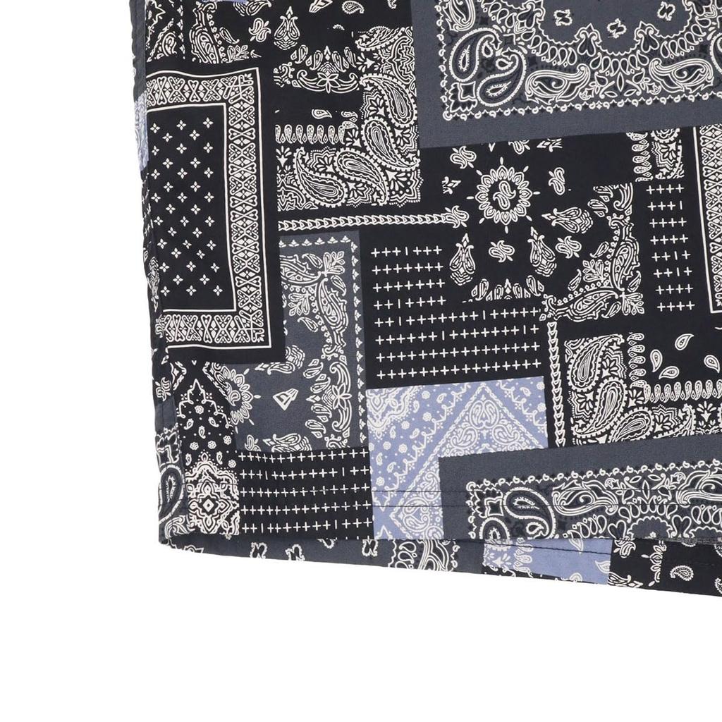 New Era Apparel Easy Shorts Bottoms Navy Paisley Pattern Oriental Design Unisex Mens Womens Size L Streetwear 14856741