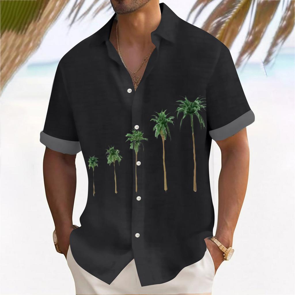 Chemise hawaïenne pour hommes, chemises de Bowling boutonnées Vintage pour hommes, chemise de plage d'été à manches courtes