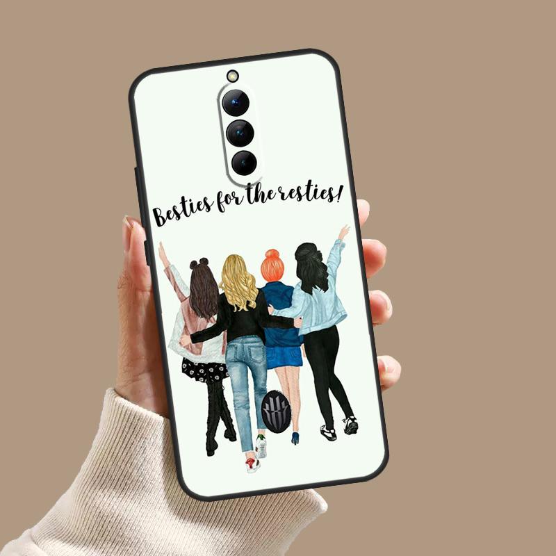 Girls Bff Best Friends Forever Always Case For ZTE Nubia Red Magic 10S 9S 8S 8 9 10 11 Pro Plus 6 7 6S 7S Pro 5G 6R 10 Air Cover