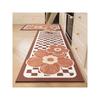 Small Fresh Flower Kitchen Floor Mat Absorbs Water And Oil, Easy To Take Care Of, Foot Mat Household Non-Slip And Dirt-Resistant Diatom Mud Floor Mat
