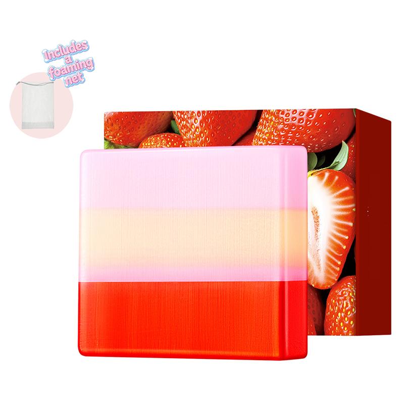 Strawberry Intimate Cleansing Soap with Net – Gentle, pH-Balanced & Refreshing
