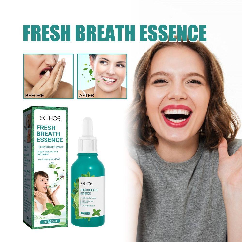

30ml Fresh Breath Essence Effective Breath Freshening Drops New Clean Teeth Gel Oral
