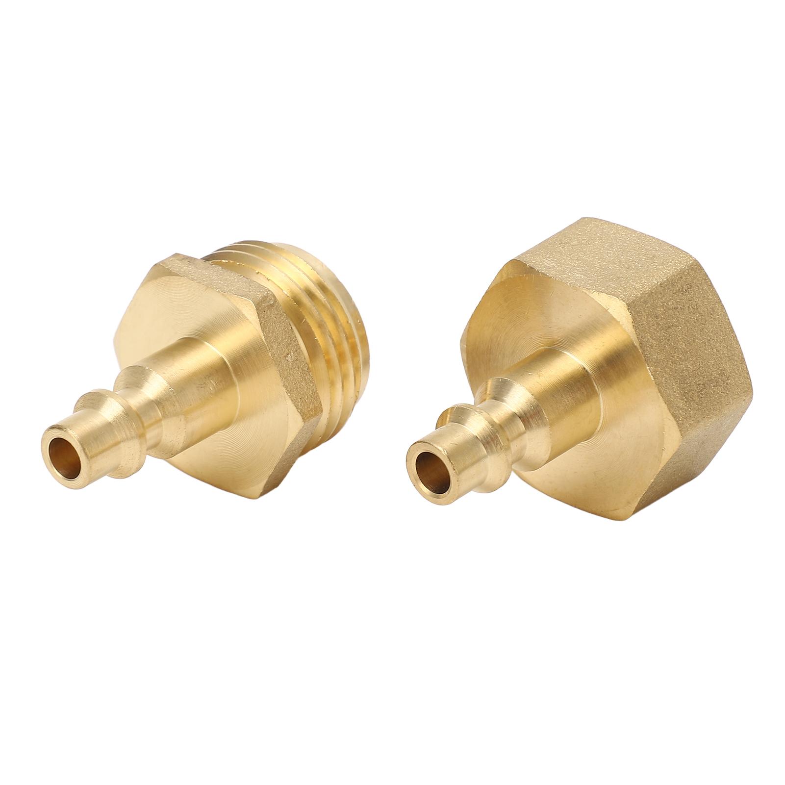 

2Pcs Air Compressor 1 4in Adapter to Garden Hose 3 4in Threading Adapter for RV Motorhome Boat Camper Travel Trailer