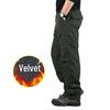 Men's Plus Velvet Thick Warm Cotton Casual Pants, Large Size - Autumn & Winter