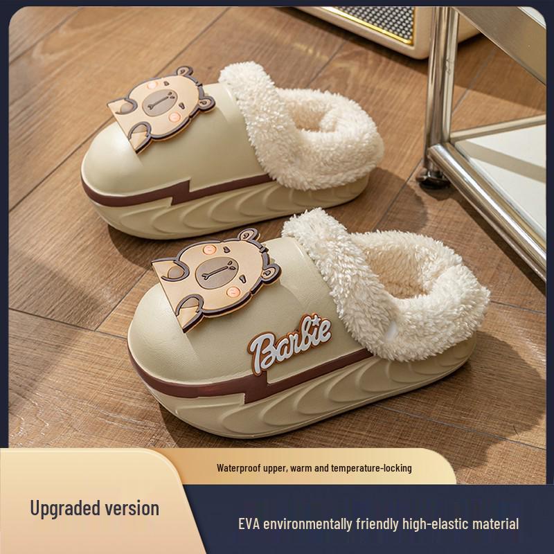2025 EVA Baby Sandals: Cute Cartoon Design, Squishy Feel, Non-slip Thick Sole for Summer Indoor Use