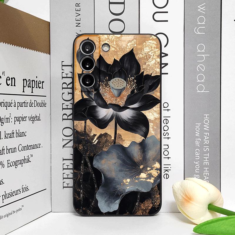 Luxury Lotus Flower Printed Phone Case for OPPO Reno 13 12 F 11 10 Pro Plus A98 A74 A59 Find X8 X5 X3 Lite 5G Floral Soft Cover
