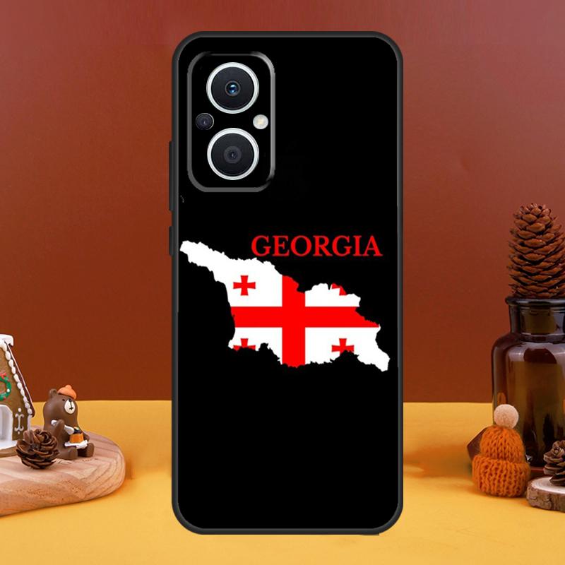 Georgia Flag Case For OPPO Reno 4Z 5Z 8T 10 Pro 11 F 4 6 7 8 5 Lite OPPO Find X6 X5 Pro X2 X3 Lite Cover