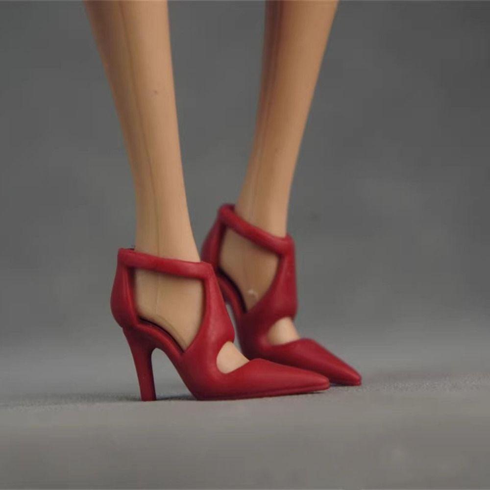 30cm High Heels Shoes Quality Figure Doll Sandals New Super Model Boots  Doll Accessories