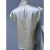 Damen Sommer Neues Top mit halber Schleife und Nischendesign