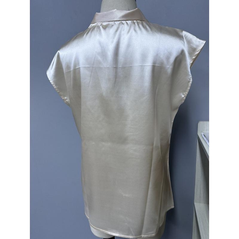 Damen Sommer Neues Top mit halber Schleife und Nischendesign