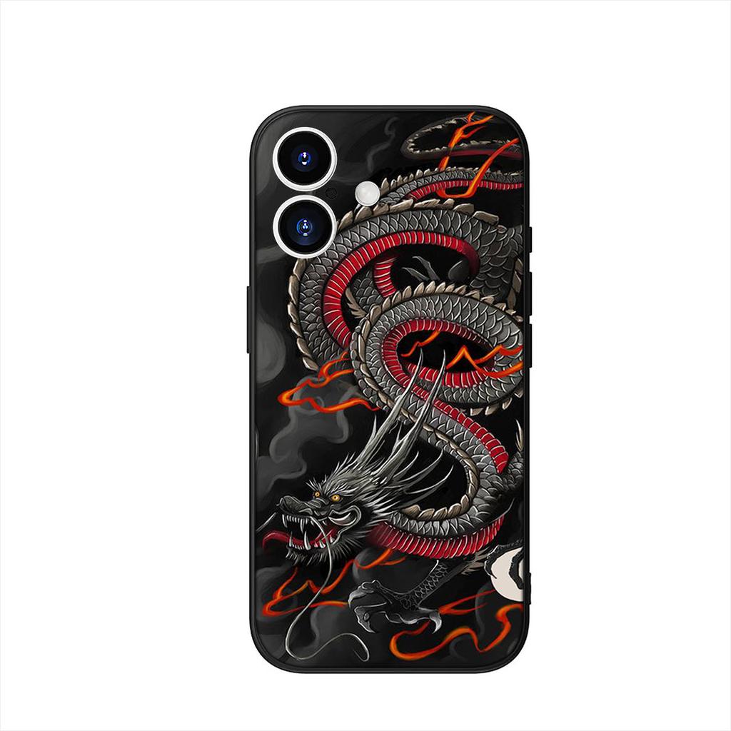 Black Dragon Cool Phone Cover Case for Xiaomi Redmi Note 14 12 13 ProPlus A3 Pro Plus 12C 13C 14C 5G 4G Casing